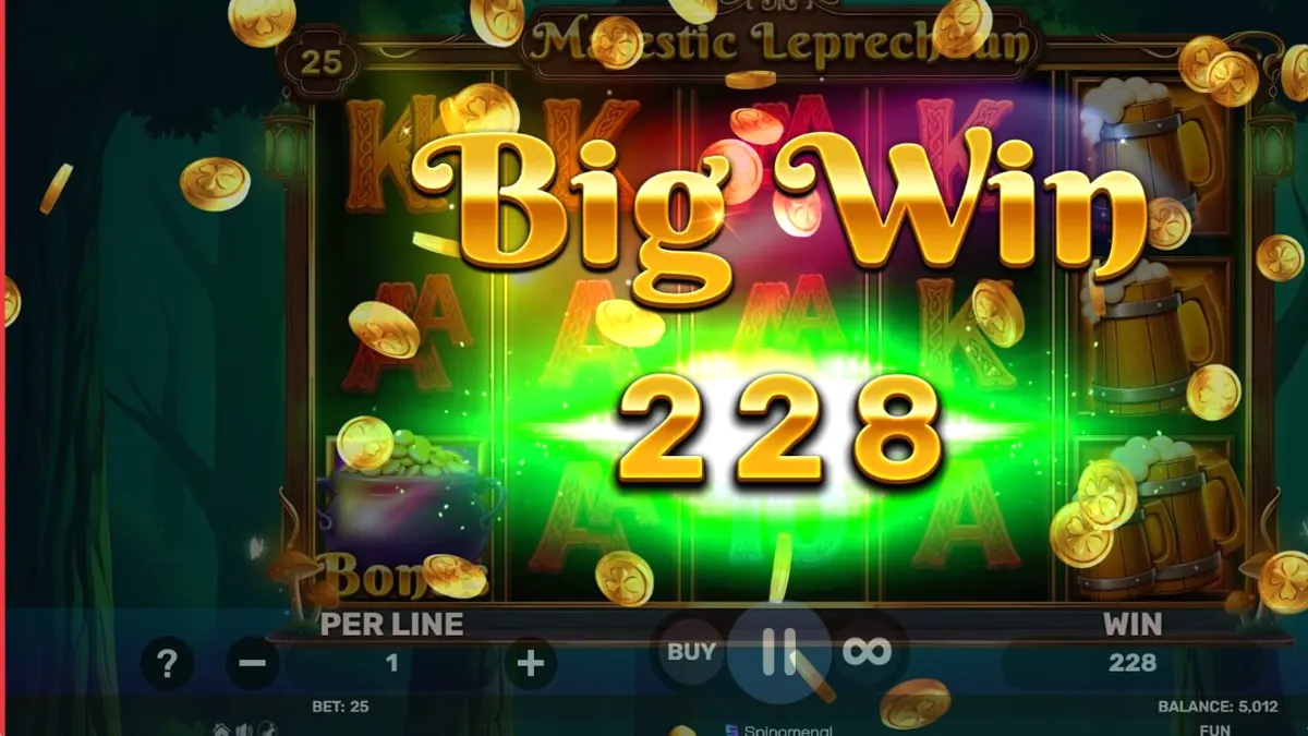 Pemandangan hijau yang memukau dalam slot Majestic Leprechaun