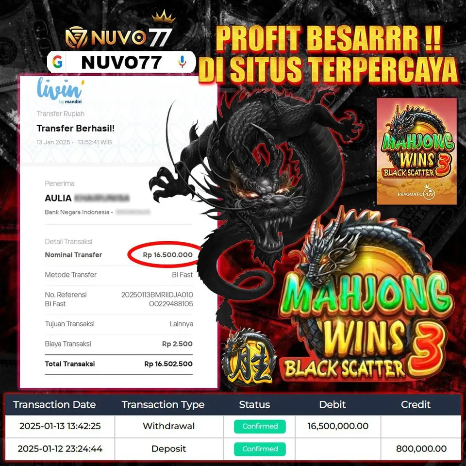 NUVO77 Masuk Resmi 2026 Aplikasi